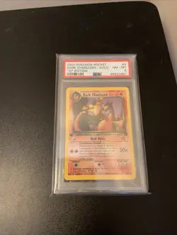 2000 Pokemon Dark Charizard Holo 1st Edition 4/82 PSA 8 NM-MT (Team Rocket) - Image 2