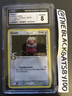 Flaaffy δ 30/101 EX Dragon Frontiers Stamped CGC 8 Pokemon 2006 Reverse Holo - Image 1