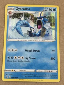 Gyarados 040/192 Rebel Clash Holo Rare 2020 Pokemon TCG Near Mint NM - Image 1