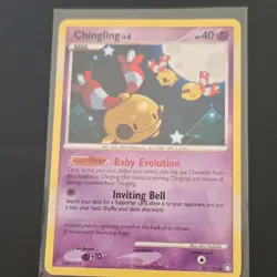 Pokemon TCG Chingling 42/123 Mysterious Treasures Basic 40HP Common Regular - Image 1