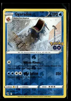 Pokemon GO Gyarados 022/078 Near Mint Reverse Holofoil - Image 1