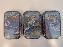 Pokemon TCG Shining Fates Mini Tin Kyogre Celebi Manaphy Brand New Sealed - Image 1