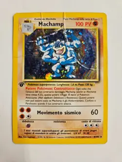 Pokemon TCG Machamp Holo 1st Edition Base Set #8/102 - Image 1