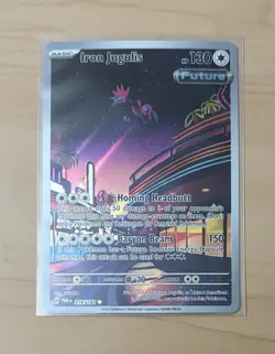 Pokemon Iron Jugulis 216/182 SV04: Paradox Rift Illustration Rare Holo- NM - Image 1