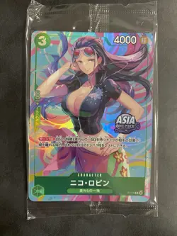 Nico Robin P-111 P ASIA PROMO One Piece Mini-tin Pack Set vol.2 Japanese SEALED - Image 1