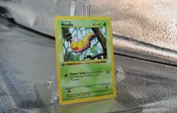 Pokemon TCG Weedle Card 69/102 Base Set 1st Edition Common LP Vintage 1999 WotC - Image 2