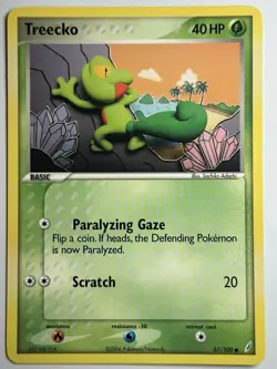 Treecko Crystal Guardians 67/100 LP-NM Pokemon card - Image 1