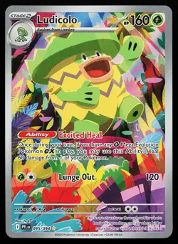 Ludicolo 095/094 Holo Illustration Rare Phantasmal Flames Pokemon Card - Image 1