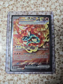 Hearthflame Mask Ogerpon EX Holo Pokemon TCG Card 212/167 Twilight Masquerade - Image 1