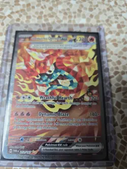 Hearthflame Mask Ogerpon EX Holo Pokemon TCG Card 212/167 Twilight Masquerade - Image 3