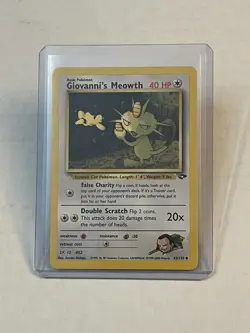 VTG Pokemon TCG Giovanni's Meowth 43/132 Gym Challenge Non Holo Unlimited LP - Image 1