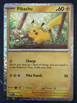 Pikachu - 002/015 - NM - M24EN - 2025 McDonalds Holo Promo - Pokemon TCG - Image 1