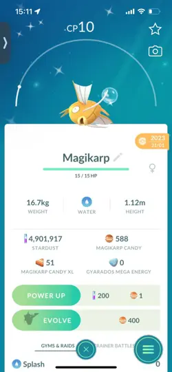 Pokemon Go Shiny Magikarp ( Stage 1 ) - Image 1