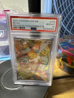 2025 POKEMON SVP EN-SV BLACK STAR PROMO #173 EEVEE PSA 10 - Image 1
