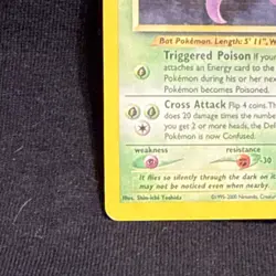 Pokemon TCG Crobat Holo Neo Revelation Rare Card 4/64 - Image 5