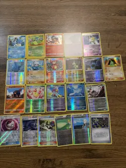 Vintage Pokemon Holo Card Lot Of 21 Cards From Various Pack With Victreebel Holo - Image 1