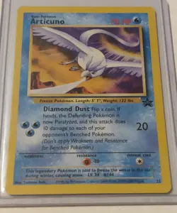 Articuno #22 WotC Black Star Promo Non Holo Vintage Pokemon TCG Card NM Rt45 - Image 1