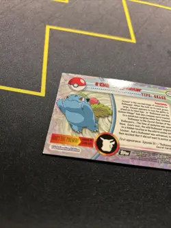 Topps Series 1 Holo Ivysaur 02 Near Mint -Holo Pokemon Card- Black Logo (6s) - Image 5