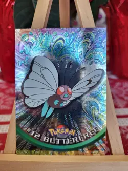 Topps Pokemon #12 Butterfree HOLO/FOIL CARD - TV Animation Edition, 1999, NM - Image 1