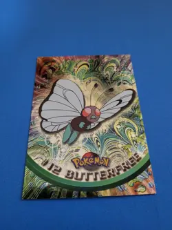 Topps Pokemon #12 Butterfree HOLO/FOIL CARD - TV Animation Edition, 1999, NM - Image 2