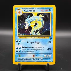 Pokemon TCG Gyarados Holo Rare Card 7/130 Base Set 2 - Image 1