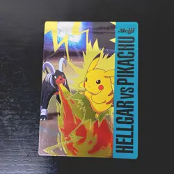 Pikachu vs Houndoom Meiji Promo Card Japanese Pokemon Non TCG - Image 1