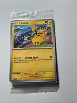 Pikachu 190 Sv: Scarlet & Violet Holo SEALED PROMO Pokemon Card - Image 1