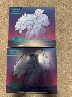 Pokemon S&V Journey Together POKEMON CENTER EXCLUSIVE ETB Lot of 2 Sealed Boxes - Image 1