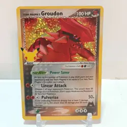 Pokemon Team Magma's Groudon 9/95 NM- Celebrations: Classic Collection - Image 1