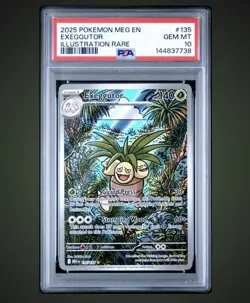 Pokemon TCG Exeggutor Illustration Rare Holo Me01 Mega Evolution PSA 10 135/132 - Image 1