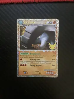 Pokemon TCG Donphan (Prime) Celebrations Classic Collection 107/123 NM - Image 1