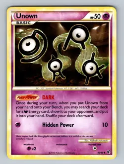 Unown 40/90 Uncommon Undaunted NM - LP Pokemon TCG - Image 1