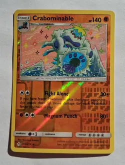Pokemon - Crabominable - Unbroken Bonds 105/214 - Reverse Holo Rare - NM - Image 1