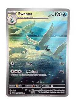Swanna 110/086 Pokemon TCG S&V White Flare Illustration Rare English - Image 1