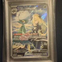 Pokemon TCG Cynthia's Roserade 184/182 Destined Rivals Illustration Rare Holo 1… - Image 3