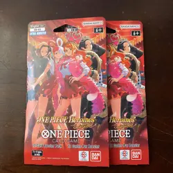 Lot of 2 One Piece Heroines Edition Sleeved Booster Packs EB-03 - Ready to Ship - Image 1