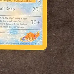 Pokemon TCG Misty's Seadra Holo Rare Card 9/132 1999-2000 Pokemon Gym Heroes - Image 4