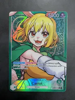 Carrot OP08-021 Alternate Art Leader Parallel One Piece TCG Card Game - Image 1