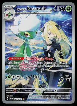 Pokemon Card - Cynthia's Roserade Destined Rivals 184/182 Holo Illustration Rare - Image 1