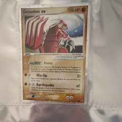 Pokemon TCG EX Groudon ex Holo Card Lot by Nintendo, 2005, English - Image 1