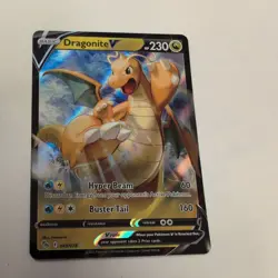 Pokemon TCG Dragonite v Full Art Holo Ultra Rare Card 049/078 Mint Condition - Image 1