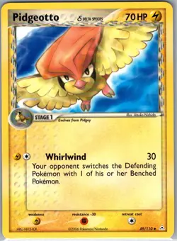Pidgeotto (Delta Species) 49/110 Non Holo Holon Phantoms - Pokemon Card - NM - Image 1