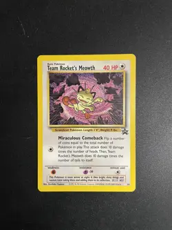 Team Rocket's Meowth | 18 | Black Star Promo | Pokemon Card | NM - Image 1