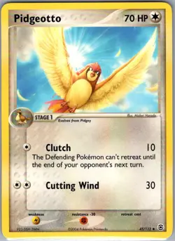 Pidgeotto 45/112 Non Holo FireRed & LeafGreen - Pokemon Card - NM - Image 1