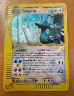 Pokemon Card-Kingdra-Holo-Aquapolis-148/147-Crystal-ENG-Poor - Image 1