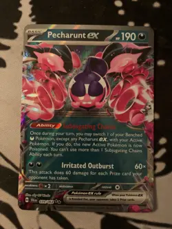 Pecharunt ex 039/064 Holofoil Prize Pack Series Cards Pokemon Holo NM - Image 1