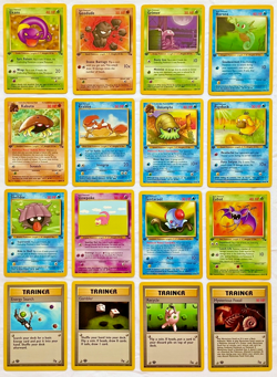 Pokemon 1st EDITION 1999 Fossil Set ALL Common Cards - 16 Card Lot - NM to Mint! - Image 1