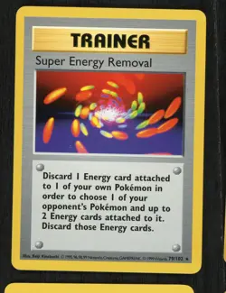 Pokemon Card - Super Energy Removal Base Set (Shadowless) 79/102 Rare NM - Image 1