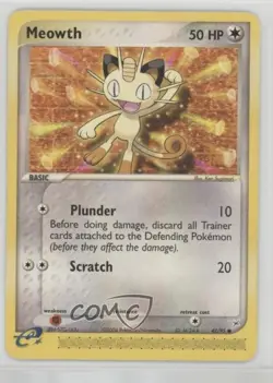 Meowth Pokemon EX Team Magma vs Team Aqua #42 2004 - Image 1