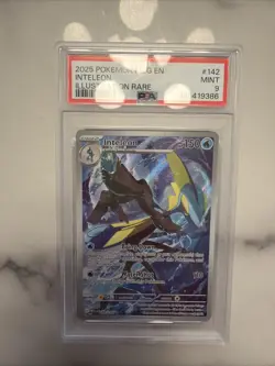 INTELEON Pokemon Mega Evolution 142/132 Illustration Rare Holo PSA 9 Mint TCG - Image 1